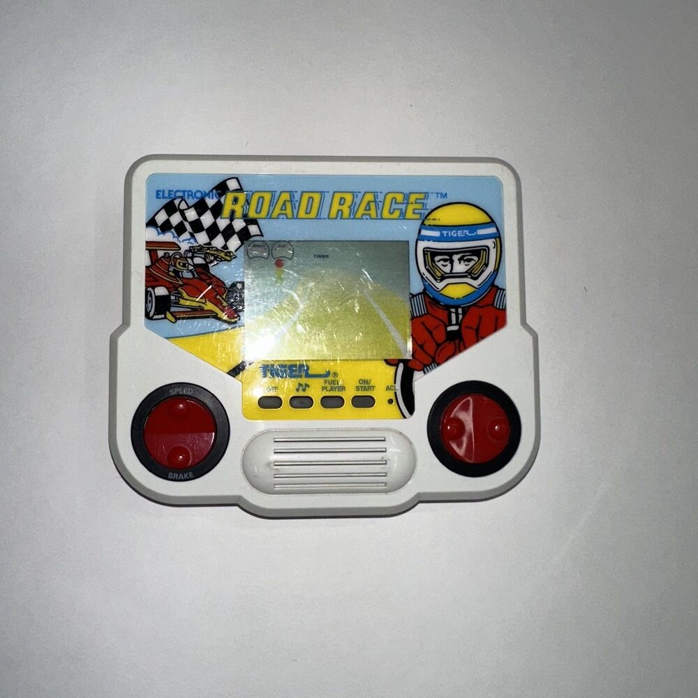 Road Race Tiger Electronic Handheld Game, 1988 - Tested Works